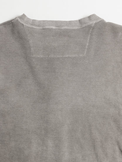 PIGMENT THERMAL HENLEY NECK L/S T-SHIRTS / Dusty Gray