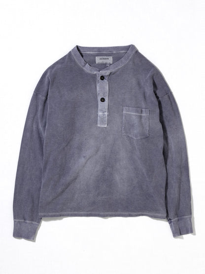 PIGMENT THERMAL HENLEY NECK L/S T-SHIRTS / Dusty Purple
