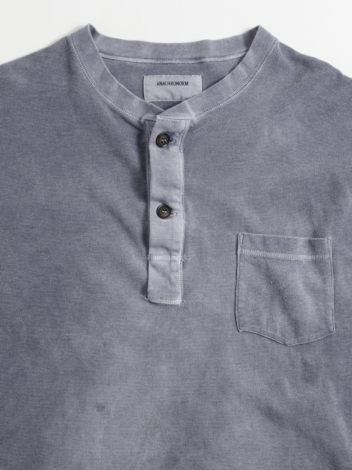 PIGMENT THERMAL HENLEY NECK L/S T-SHIRTS / Dusty Purple