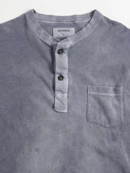 PIGMENT THERMAL HENLEY NECK L/S T-SHIRTS / Dusty Purple