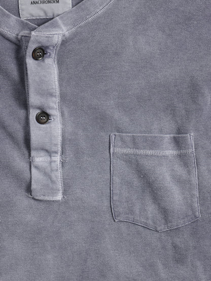 PIGMENT THERMAL HENLEY NECK L/S T-SHIRTS / Dusty Purple