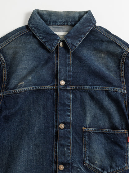DAMAGED DENIM JACKET / Dark Indigo