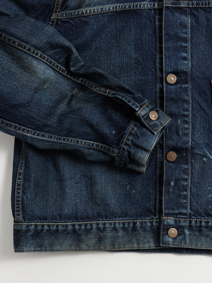 DAMAGED DENIM JACKET / Dark Indigo