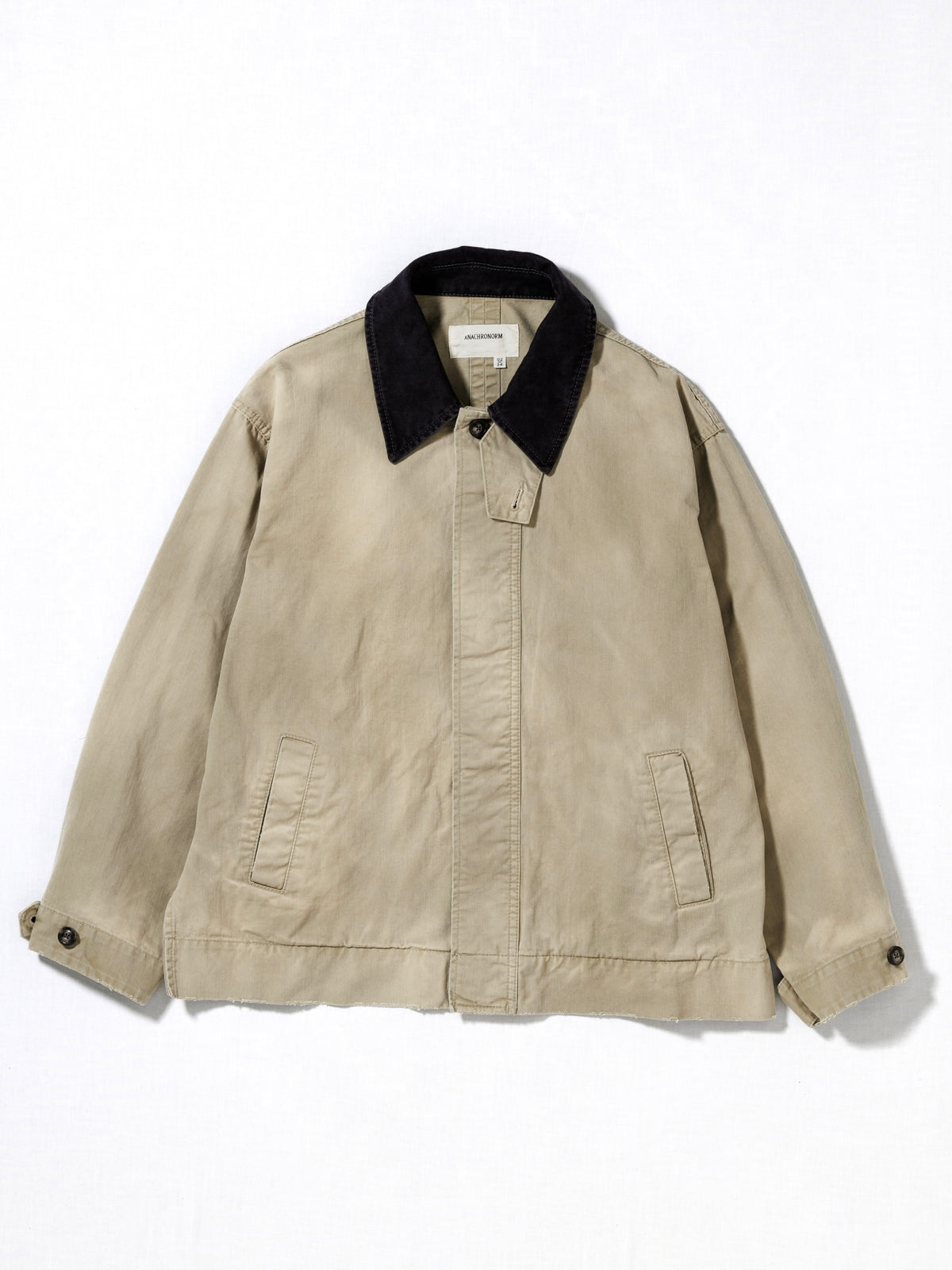 SOUTIEN COLLAR MIDDLE JACKET / Khaki×Black