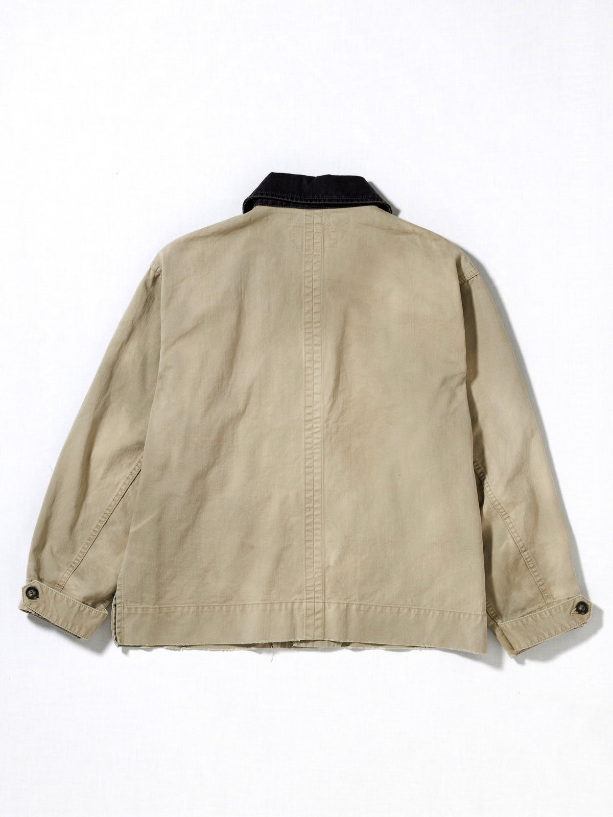 SOUTIEN COLLAR MIDDLE JACKET / Khaki×Black