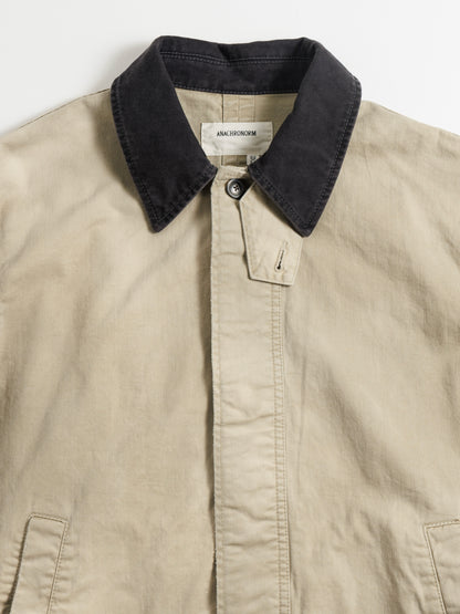 SOUTIEN COLLAR MIDDLE JACKET / Khaki×Black