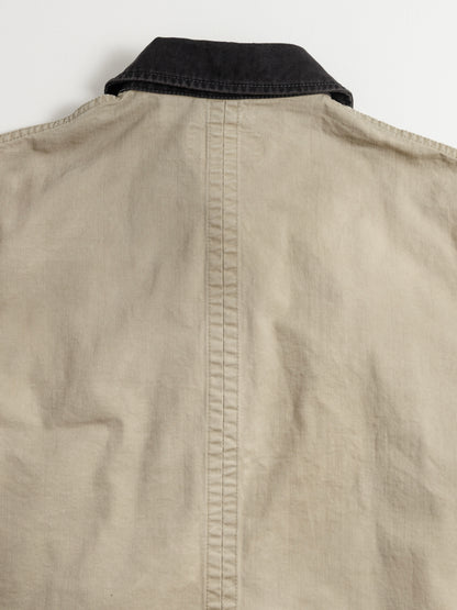 SOUTIEN COLLAR MIDDLE JACKET / Khaki×Black