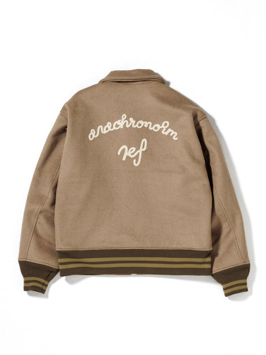 MELTON WOOL DRIZZLER JACKET / Beige