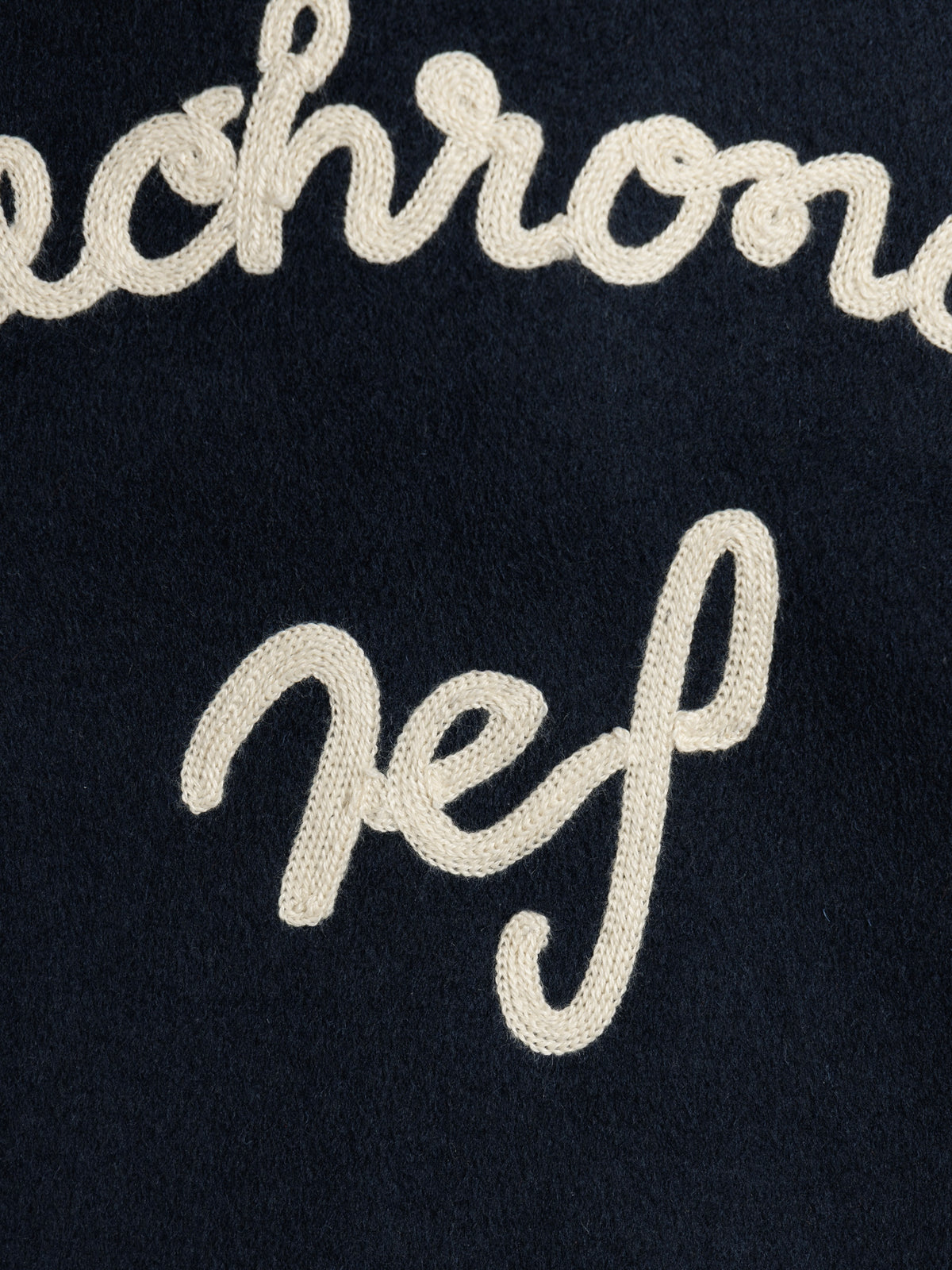 MELTON WOOL DRIZZLER JACKET / Navy