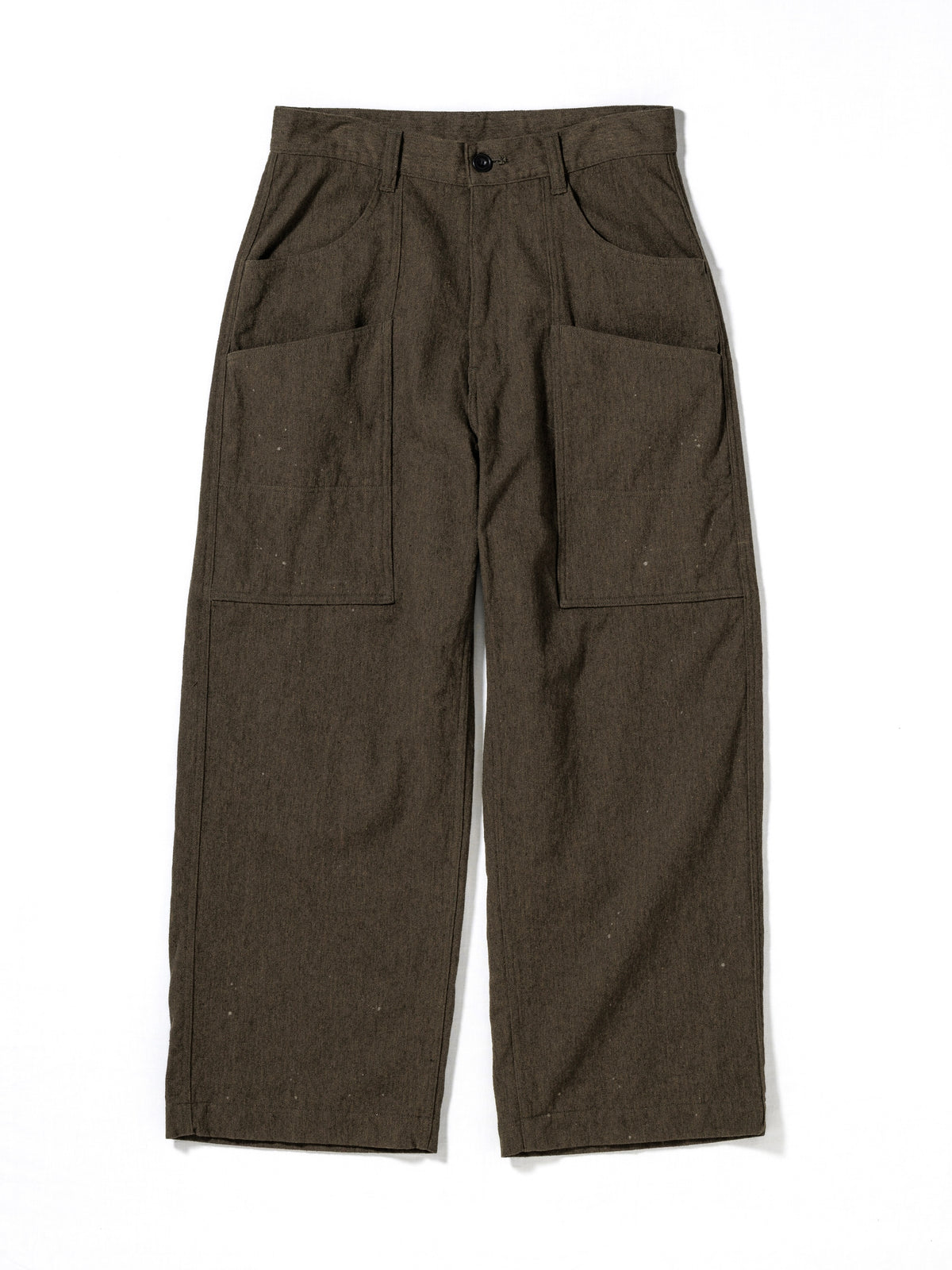 WOOL PAINTER PANTS / Olive