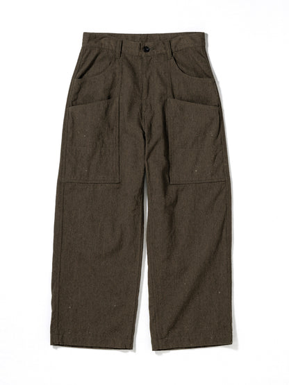 WOOL PAINTER PANTS / Olive