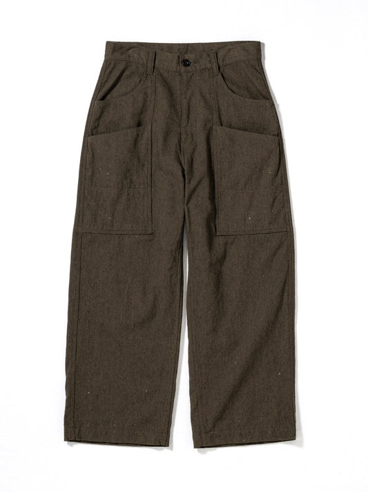 WOOL PAINTER PANTS / Olive