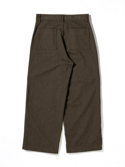WOOL PAINTER PANTS / Olive