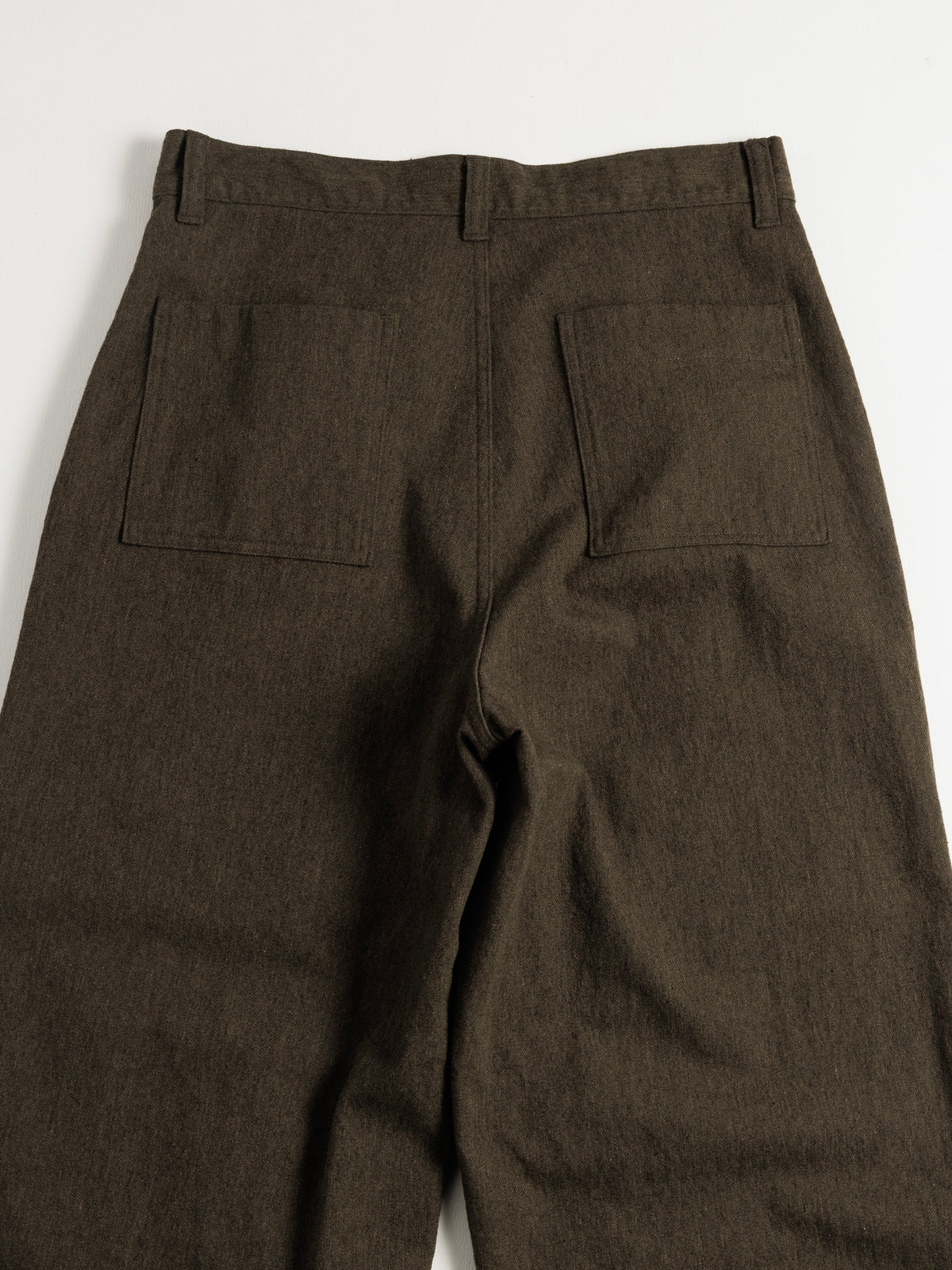 WOOL PAINTER PANTS / Olive