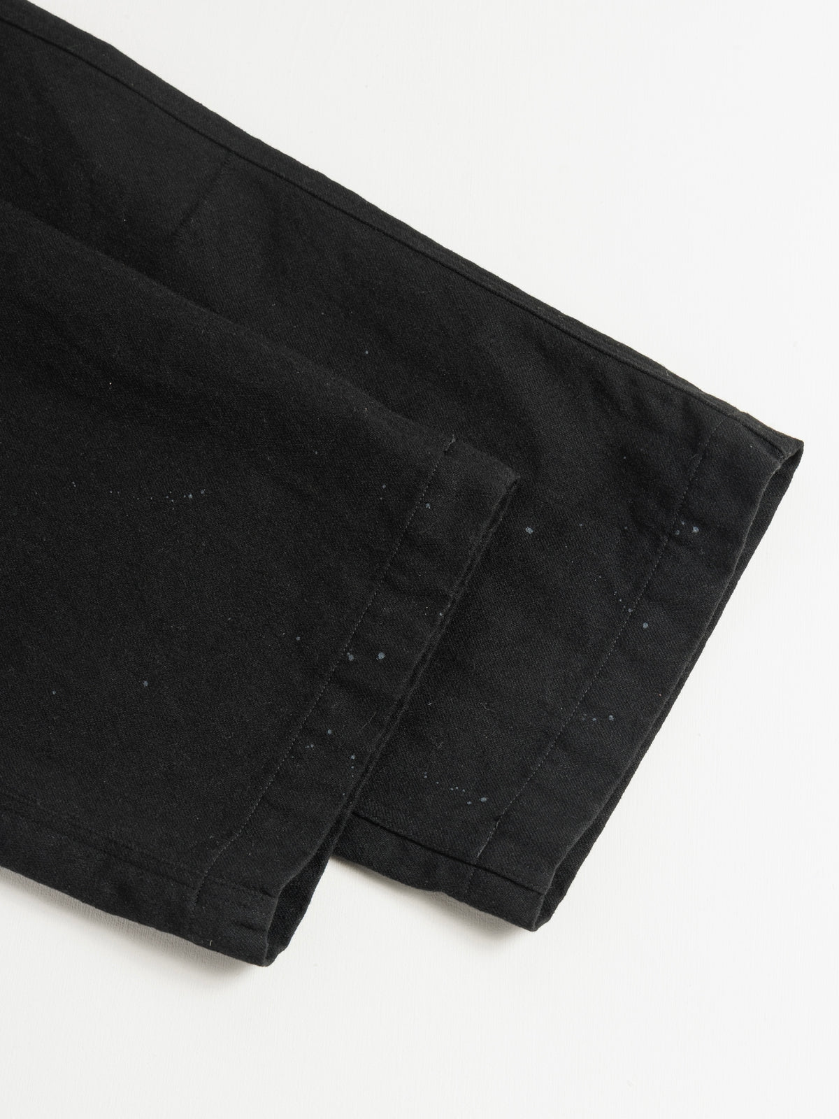 WOOL PAINTER PANTS / Black