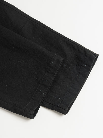WOOL PAINTER PANTS / Black