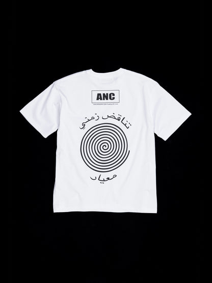 VORTEX PRINTED S/S T-S / White