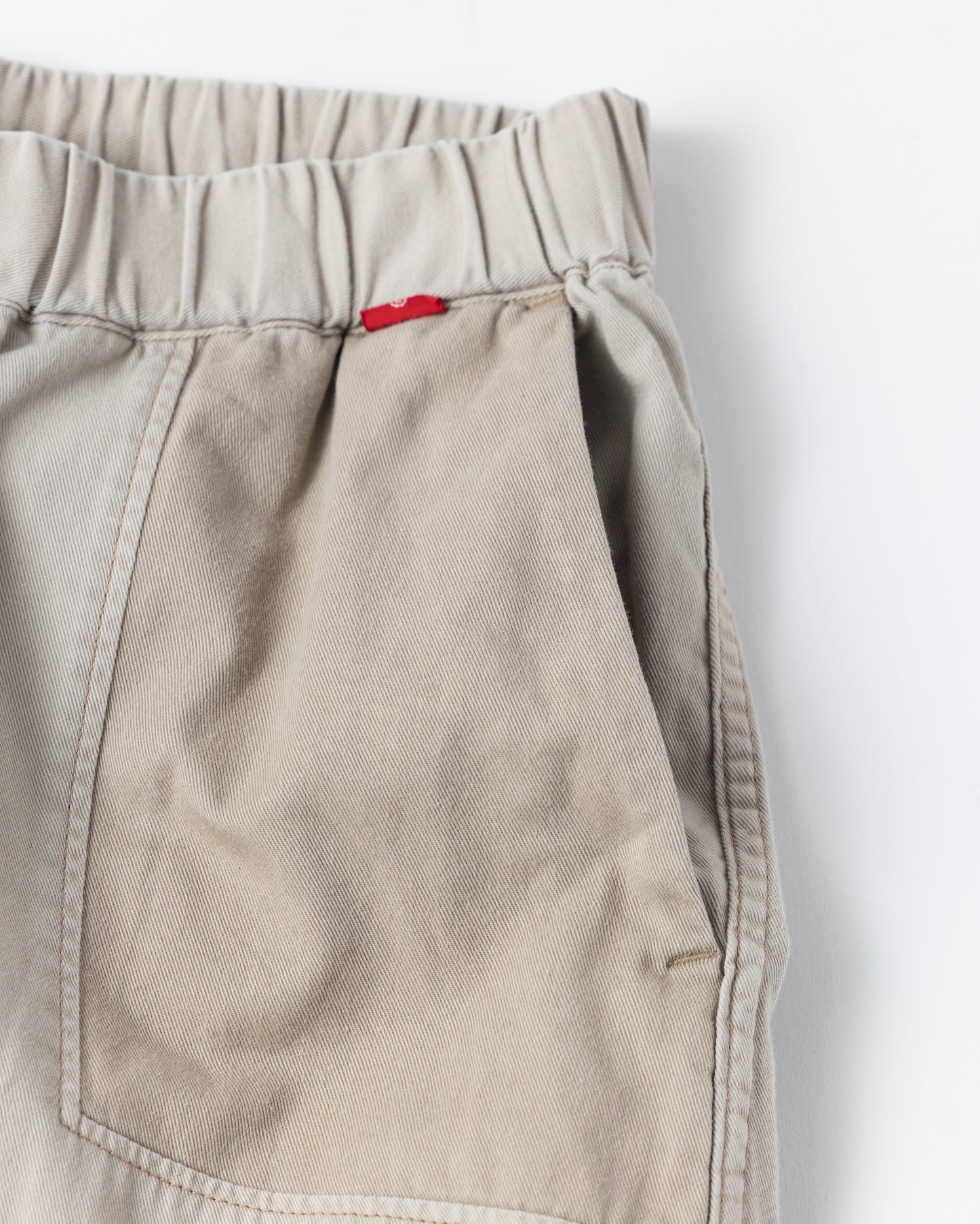 REMAKED MIX PANEL WIDE EASY PANTS / Beige