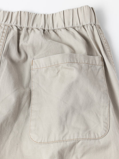 REMAKED MIX PANEL WIDE EASY PANTS / Beige