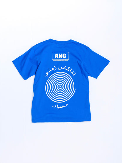 VORTEX PRINTED S/S T-S / Blue