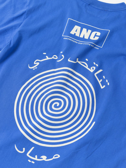 VORTEX PRINTED S/S T-S / Blue