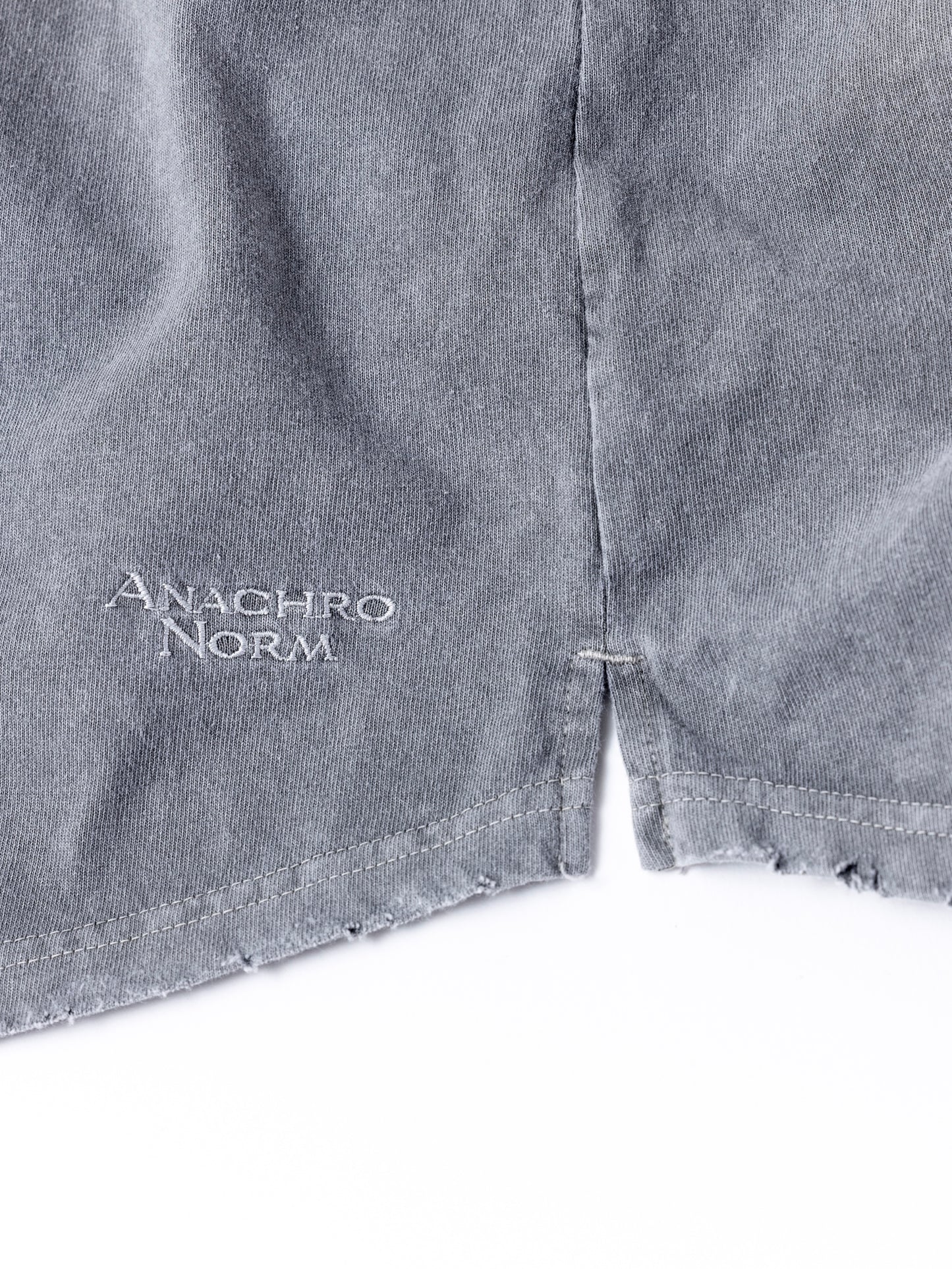 PIGMENT DYED POCKET L/S T-S / Gray