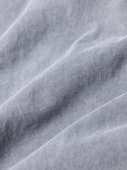 PIGMENT DYED POCKET L/S T-S / Gray