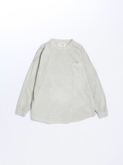 PIGMENT DYED POCKET L/S T-S / Beige