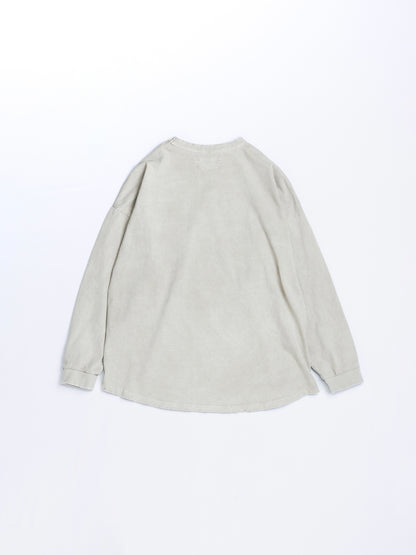 PIGMENT DYED POCKET L/S T-S / Beige