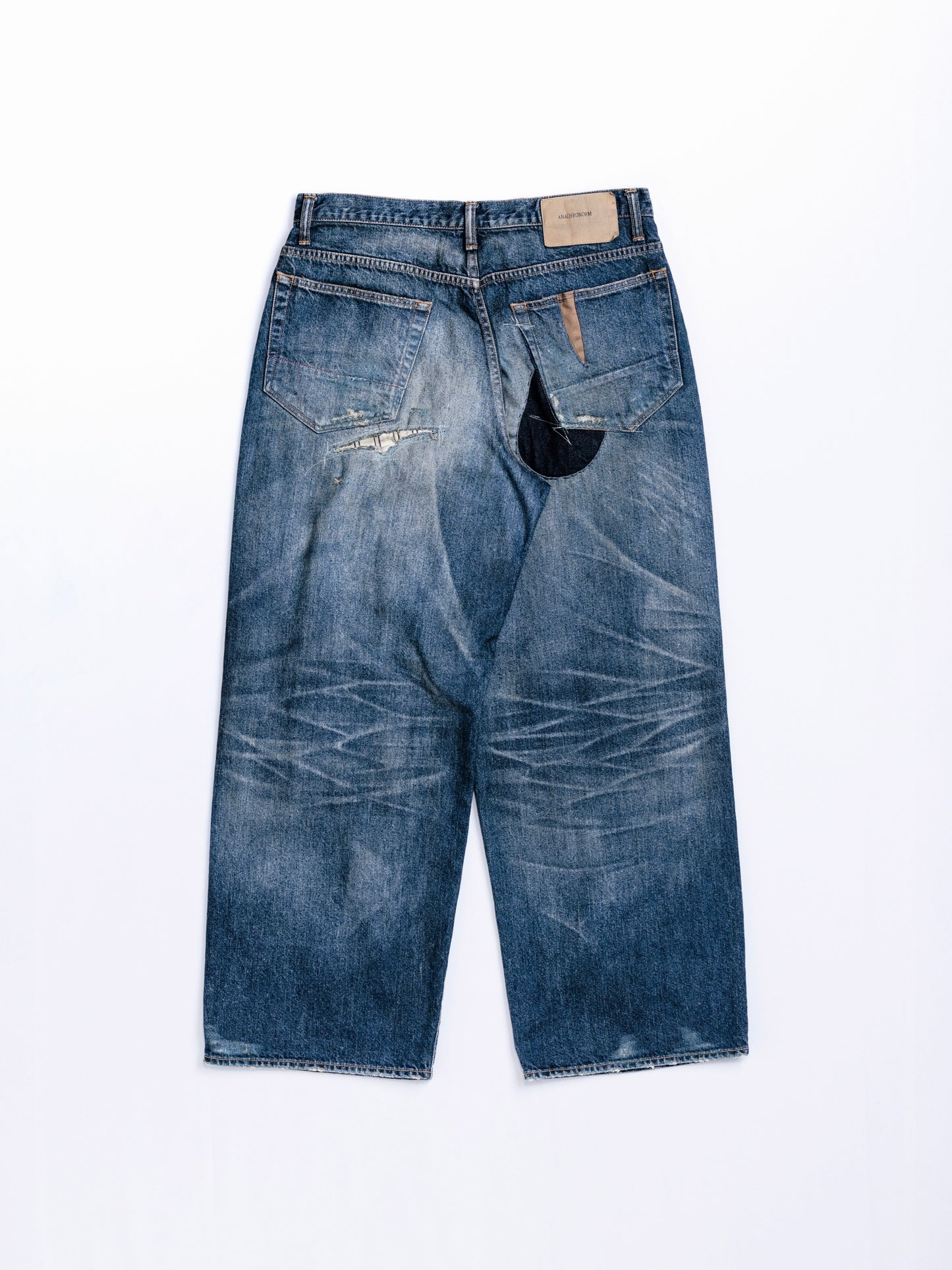 REMAKED WIDE 5P DENIM PANTS / Indigo