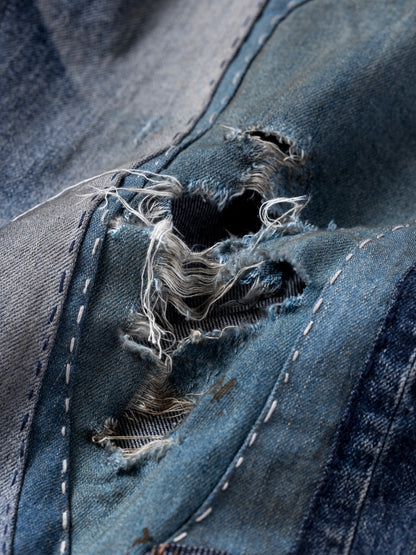 REMAKED WIDE 5P DENIM PANTS / Indigo