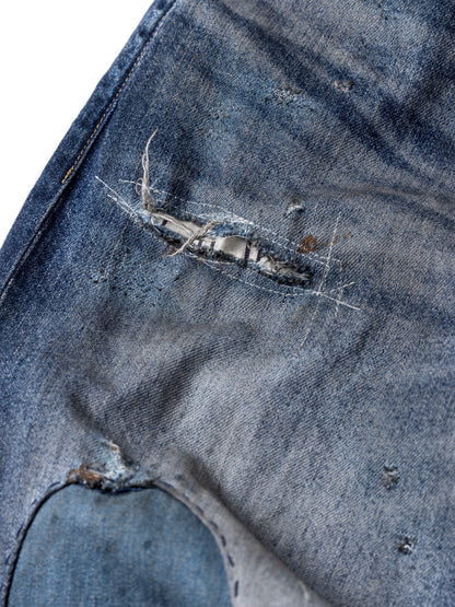 REMAKED WIDE 5P DENIM PANTS / Indigo