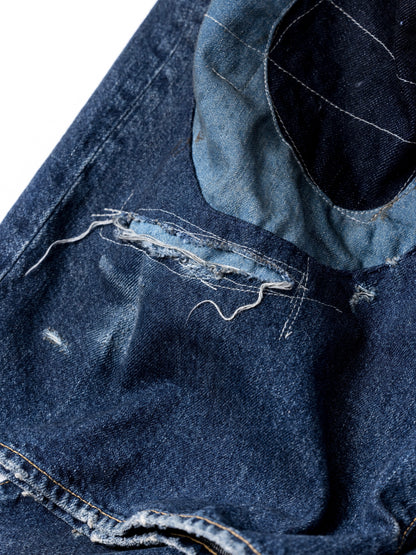 REMAKED WIDE 5P DENIM PANTS / Indigo