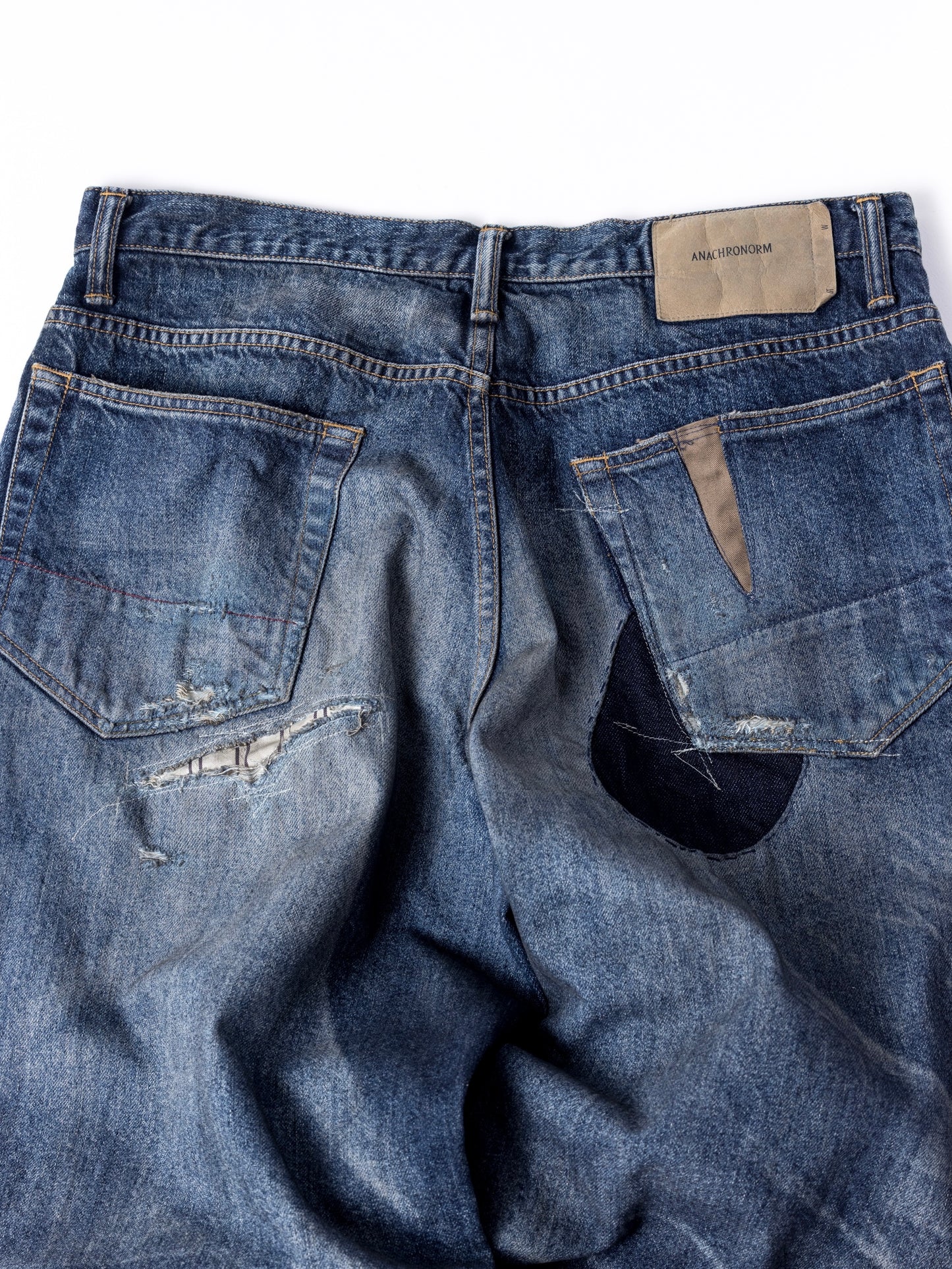 REMAKED WIDE 5P DENIM PANTS / Indigo