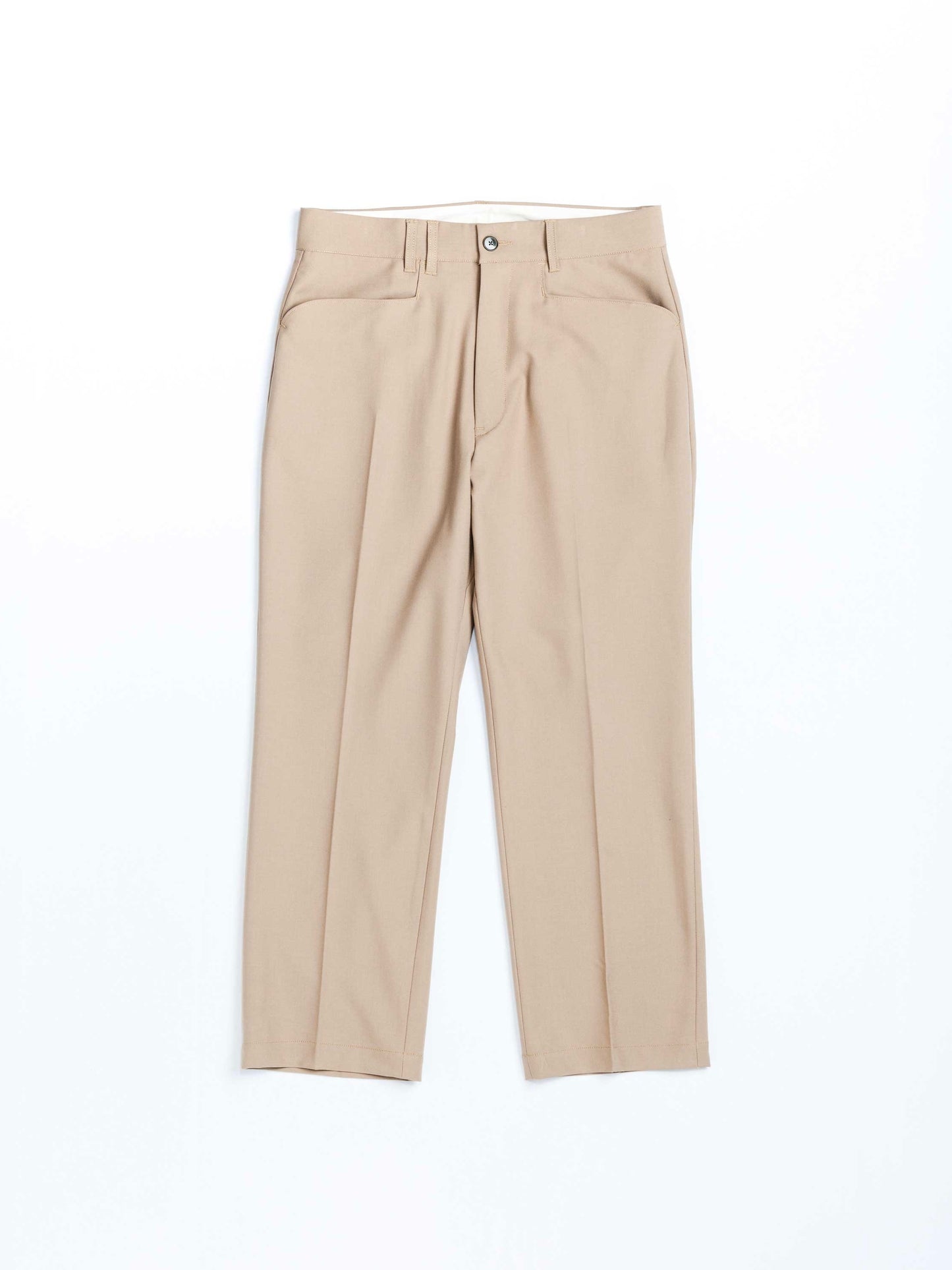 CENTER PRESS L POCKET SLACKS / Beige