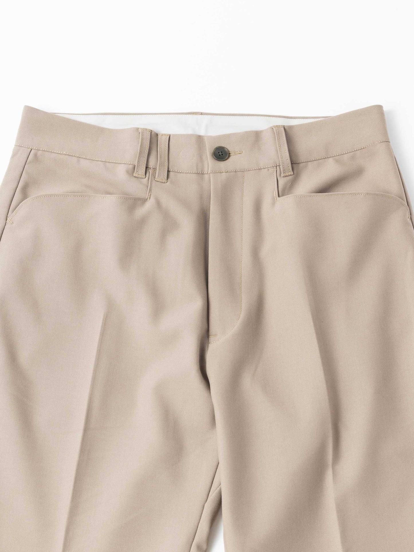 CENTER PRESS L POCKET SLACKS / Beige