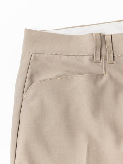 CENTER PRESS L POCKET SLACKS / Beige