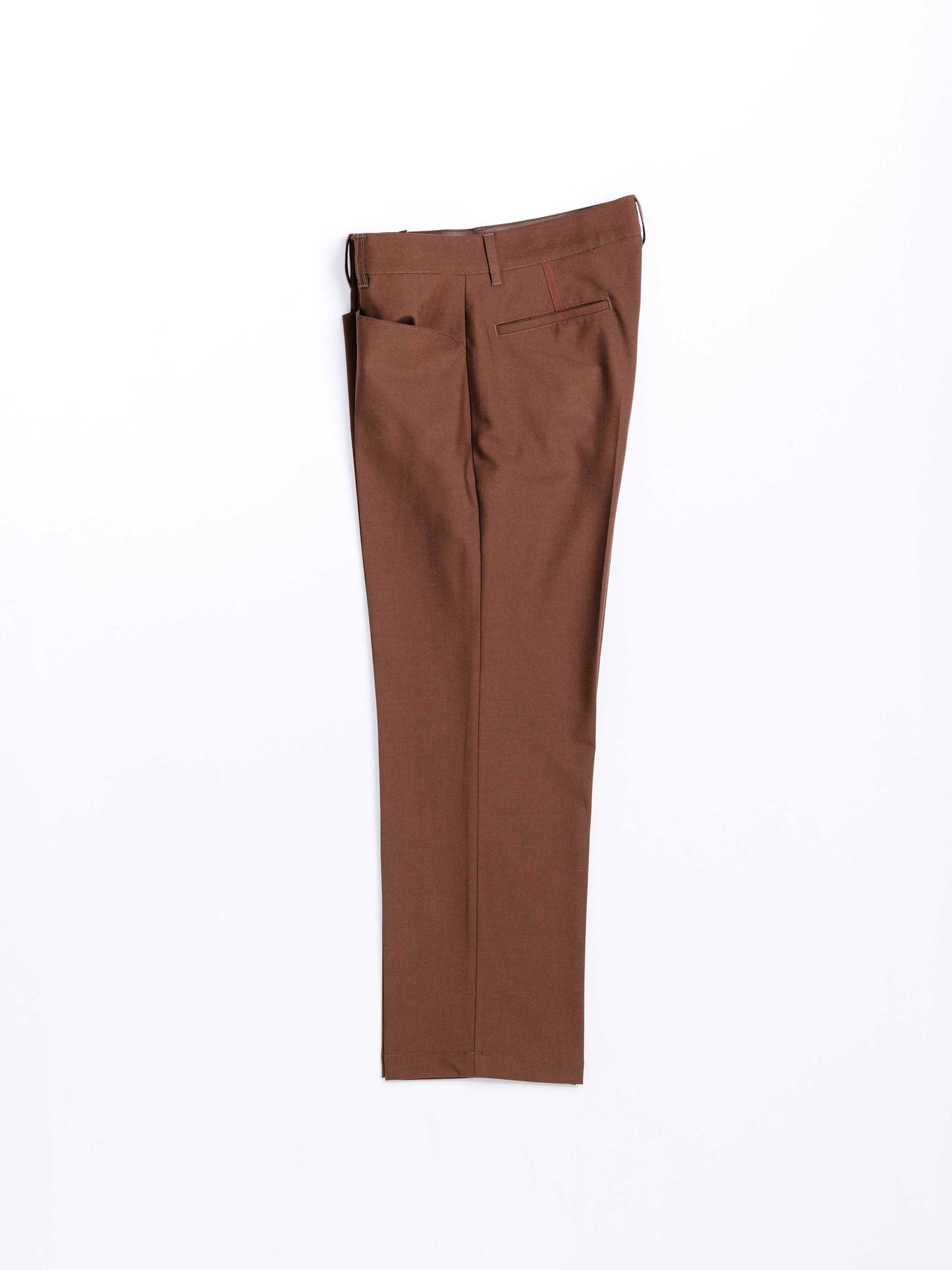 CENTER PRESS L POCKET SLACKS / Brown