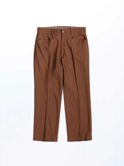 CENTER PRESS L POCKET SLACKS / Brown