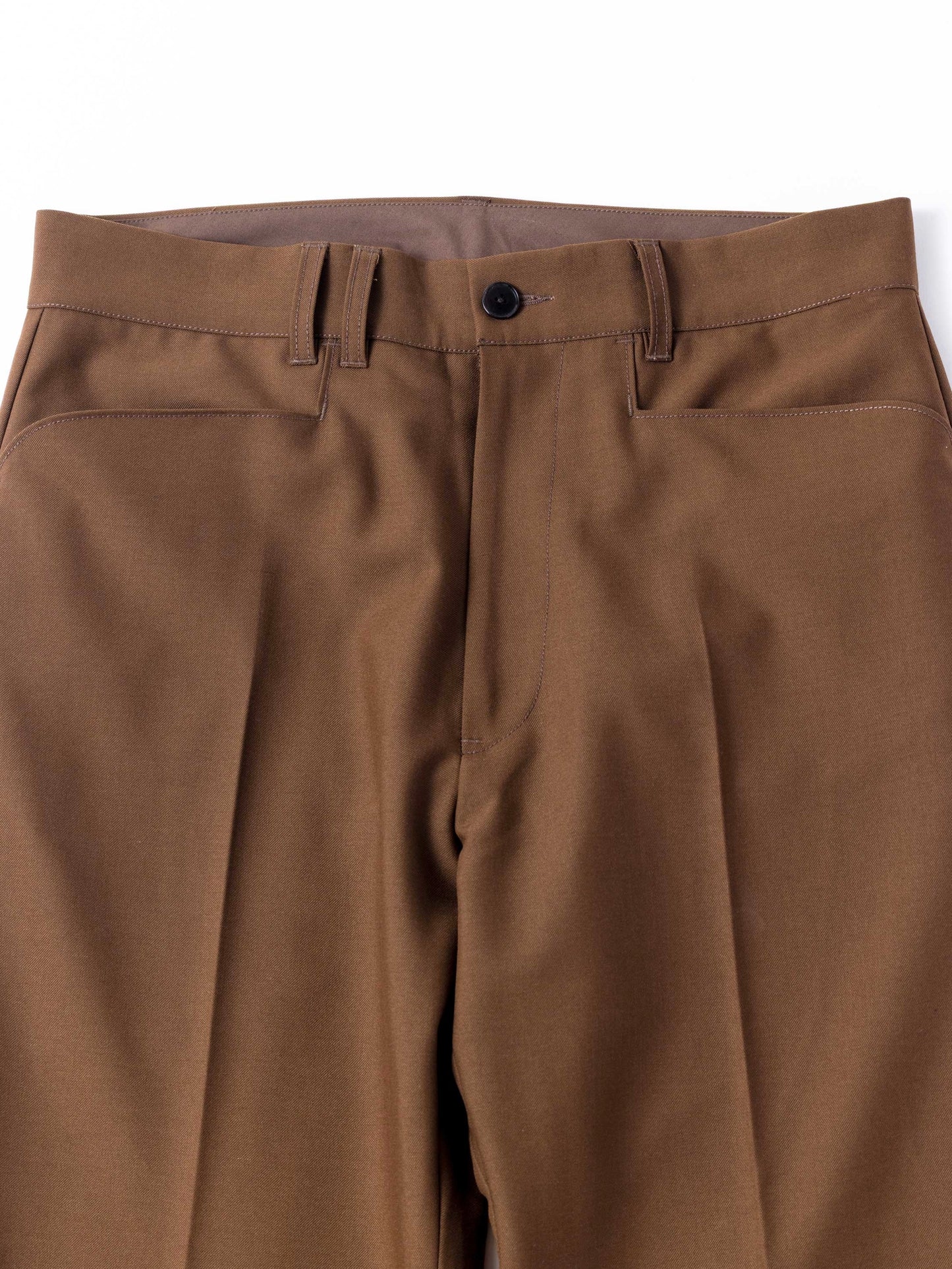 CENTER PRESS L POCKET SLACKS / Brown