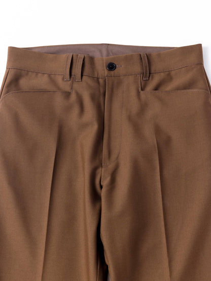 CENTER PRESS L POCKET SLACKS / Brown