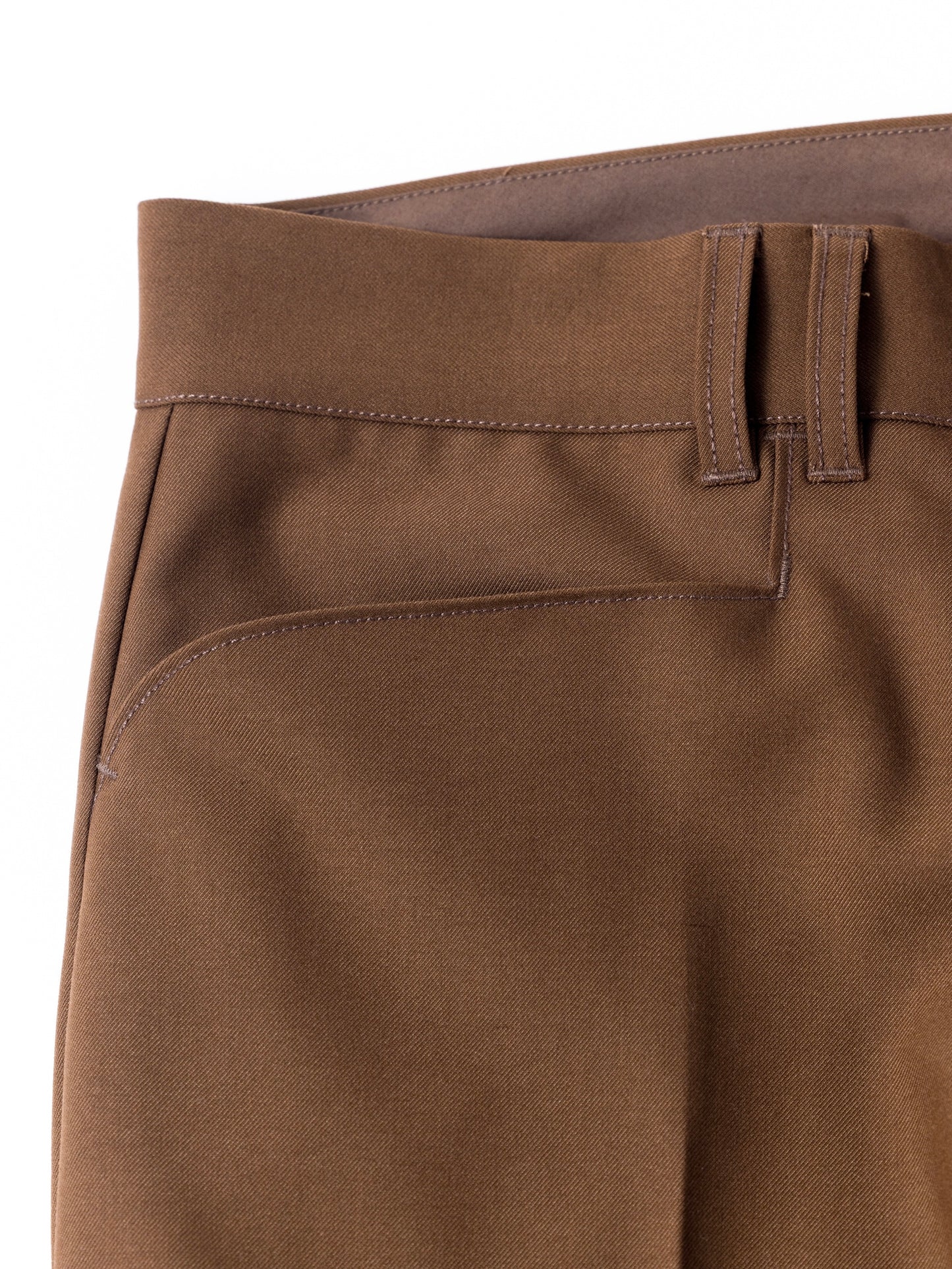 CENTER PRESS L POCKET SLACKS / Brown