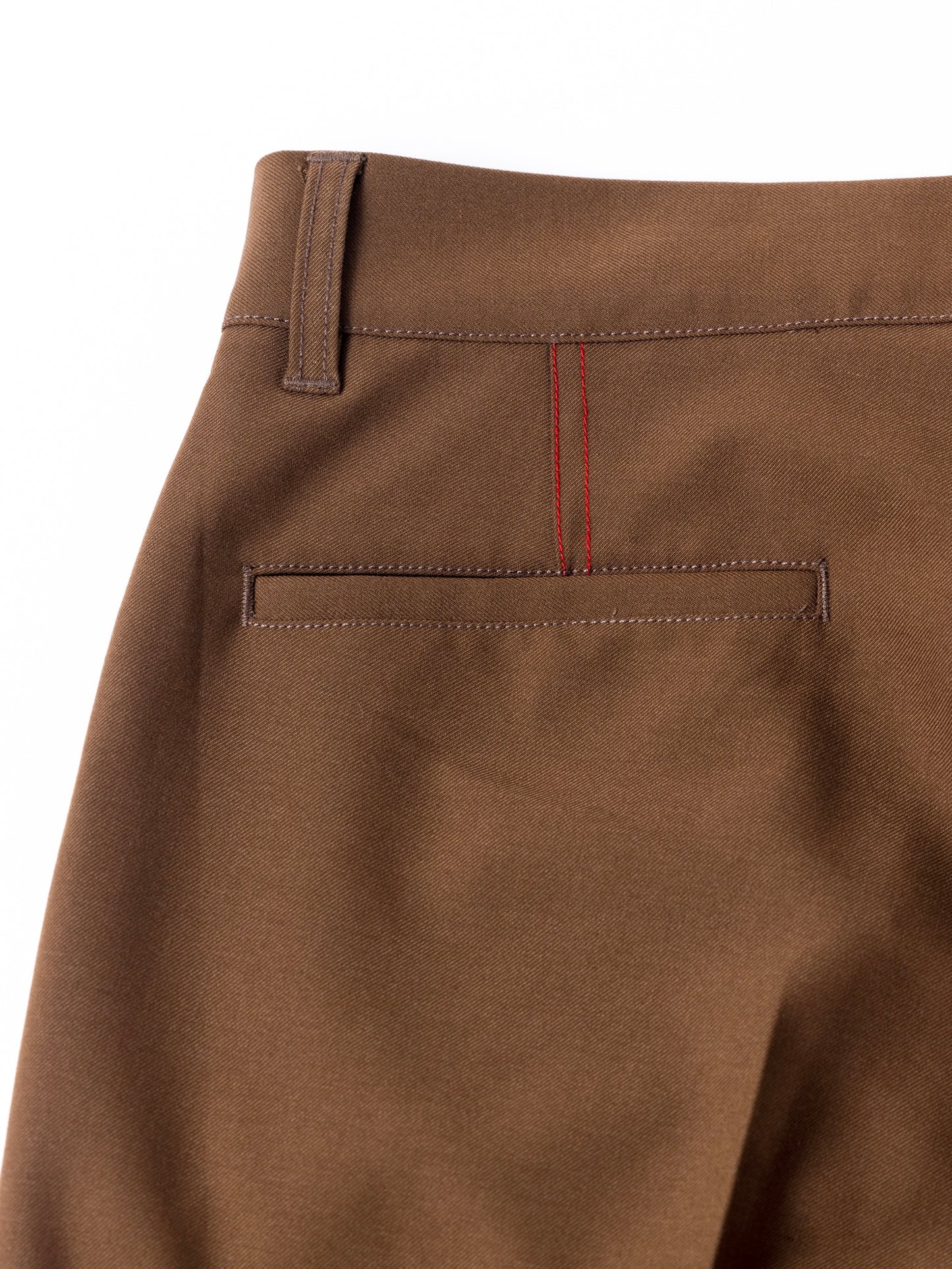 CENTER PRESS L POCKET SLACKS / Brown