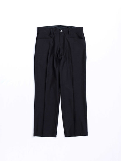 CENTER PRESS L POCKET SLACKS / Black