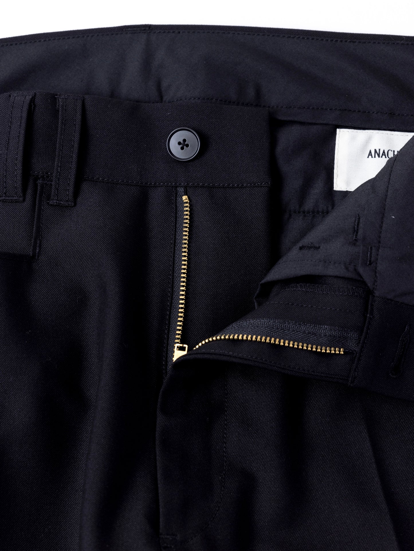 CENTER PRESS L POCKET SLACKS / Black