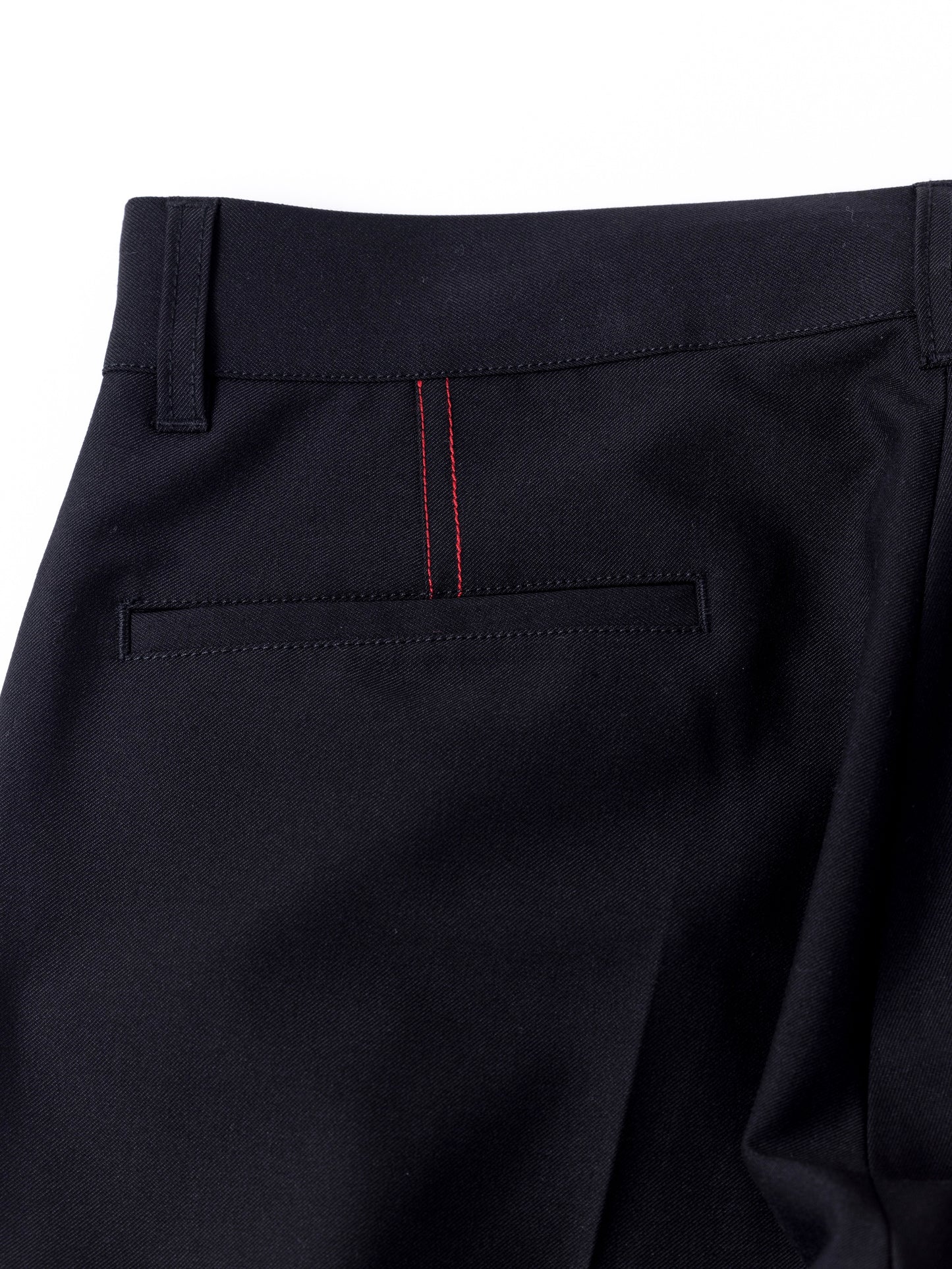 CENTER PRESS L POCKET SLACKS / Black