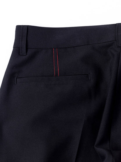 CENTER PRESS L POCKET SLACKS / Black