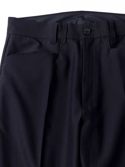 CENTER PRESS L POCKET SLACKS / Black