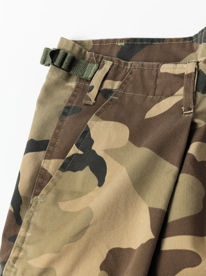 FADED BDU CAMO SHORTS / Woodland