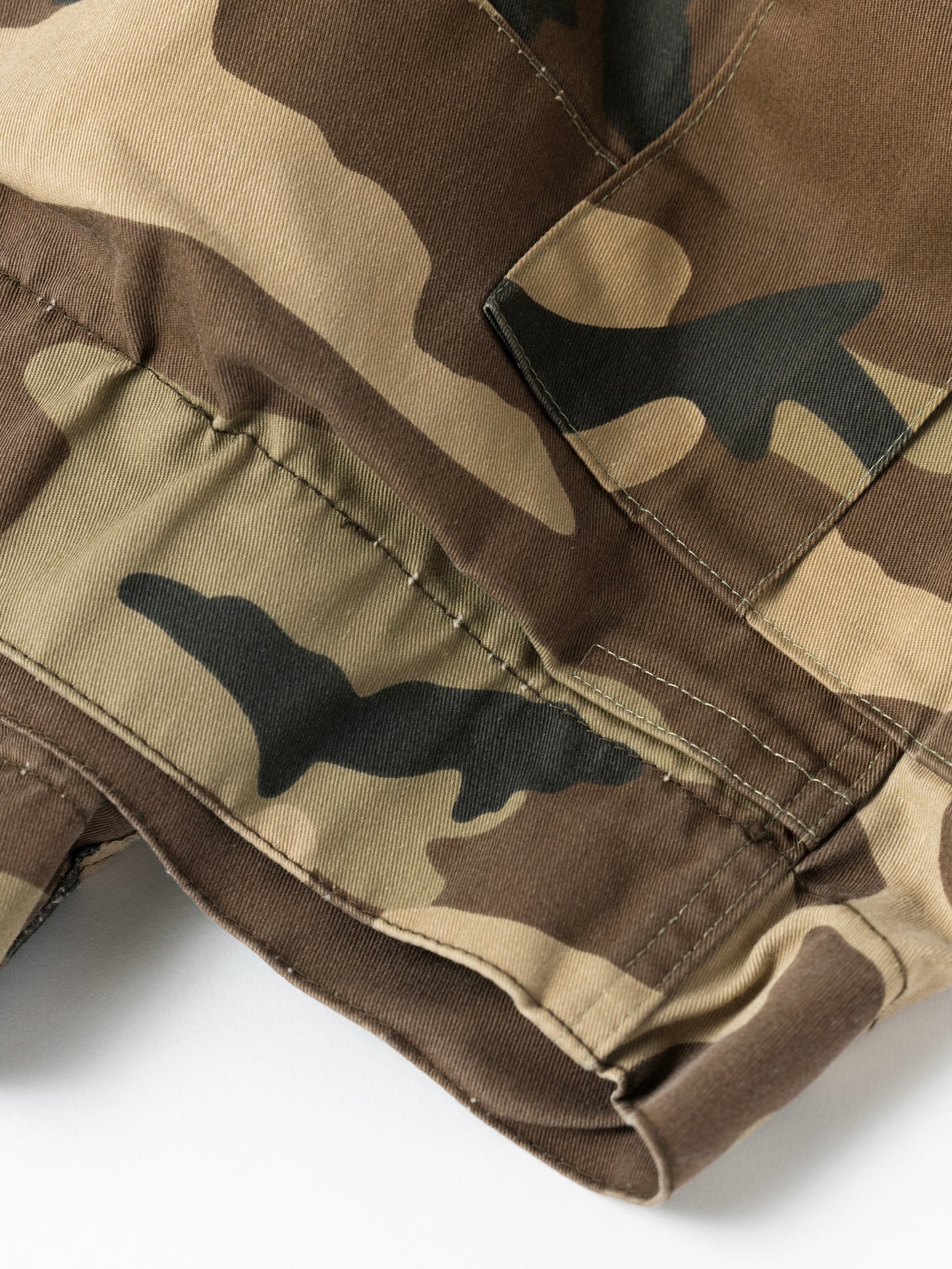 FADED BDU CAMO SHORTS / Woodland
